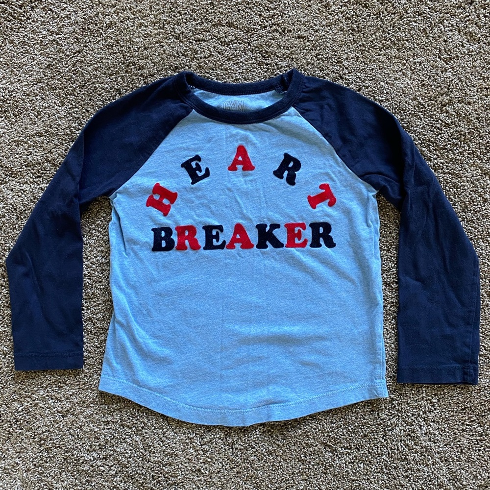 Gymboree XS (4) Long Sleeve Heartbreaker Shirt